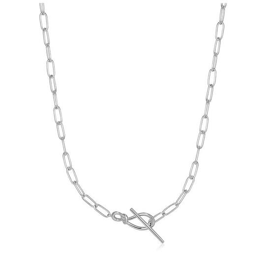  Forget Me Knot - Link necklaces - Silver / Rhodium plated - 38cm